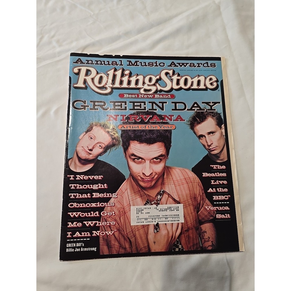 Rolling Stone Magazine Green Day Nirvana Issue #700 January 26, 1995